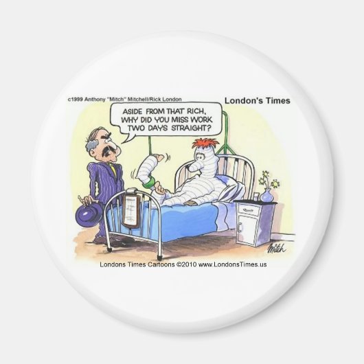 Teeカー恋しく思ドとギフトをおもしろい働かせる口実 マグネット (正面)