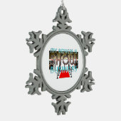 TEEショービジネス スノーフレークピューターオーナメント (左)