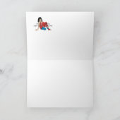 TEEバレンタインメールや文字を打つ シーズンカード (内部)