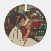 TEEブックウォームガラスオーナメント ガラスオーナメント (裏面)