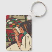 TEEブックワームのキーチェーン キーホルダー (裏面)