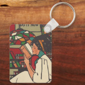 TEEブックワームのキーチェーン キーホルダー (裏面)