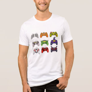 Tee上のハロウィーンゲーム,ゲームコントローラシャツ トライブレンドTシャツ