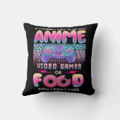 Tee用のアニメアートではない気にビデオゲームまたは食品 クッション (裏面)