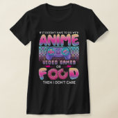 Tee用のアニメアートではない気にビデオゲームまたは食品 Tシャツ (レイダウン)