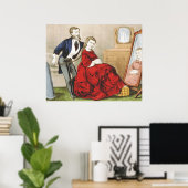 TEE美しいショップレトロ ポスター (ホームオフィス)