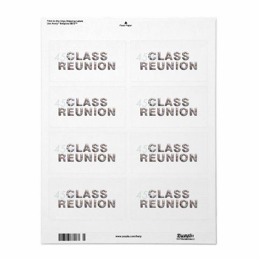 TEE 45thクラス懇親会 ラベル (フルシート)