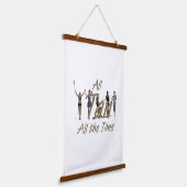 TEE All Tan All the Time 吊り下げ型タペストリー (傾斜あり)