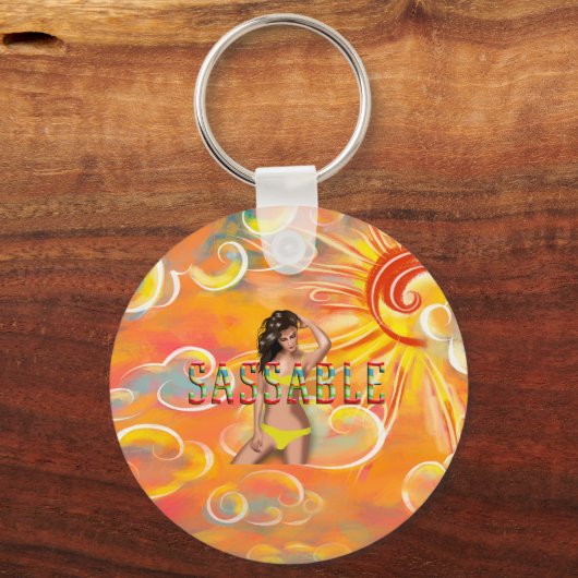 TEE Be Sassable キーホルダー (正面)