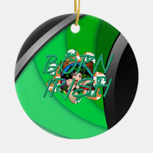 TEE Born Irish セラミックオーナメント (正面)