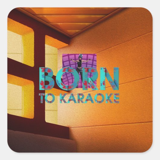 TEE Born to Karaoke スクエアシール (正面)