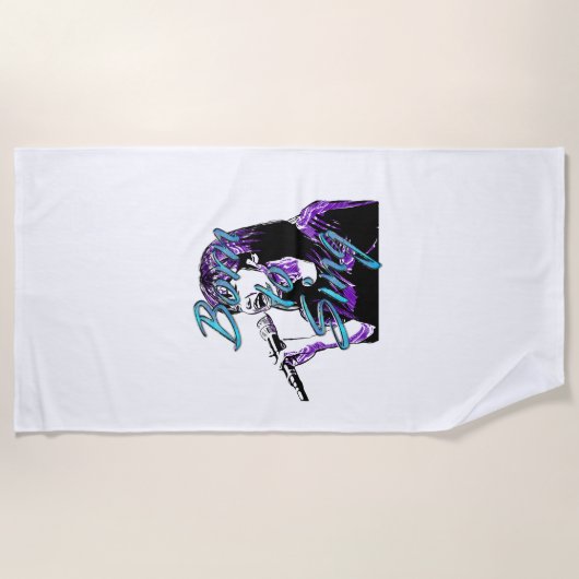 TEE Born to Sing ビーチタオル (正面)