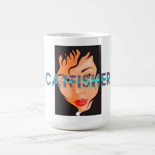 TEE Catfisher Ladies コーヒーマグカップ (中央)
