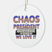 TEE Chaos President、We Love It セラミックオーナメント (左)
