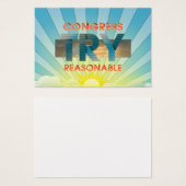 TEE Congress, Try Reasonable (正面&裏面)