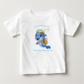 Tee dolphin、Little Splash Explorer ベビーTシャツ (正面)