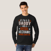 Tee For Men Father's Day Diesel Mechanic Daddy Tシャツ (正面フル)