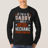 Tee For Men Father's Day Diesel Mechanic Daddy Tシャツ (正面)