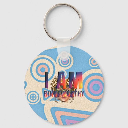 TEE I Am Bingeworthy キーホルダー (正面)