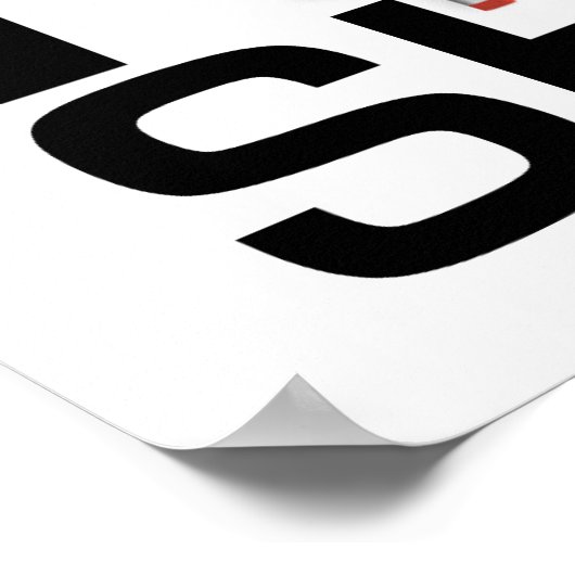 TEE I Work For Shoes ポスター (角)