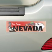 TEE I'm from Nevada バンパーステッカー (車上)
