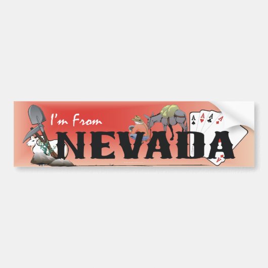 TEE I'm from Nevada バンパーステッカー (正面)