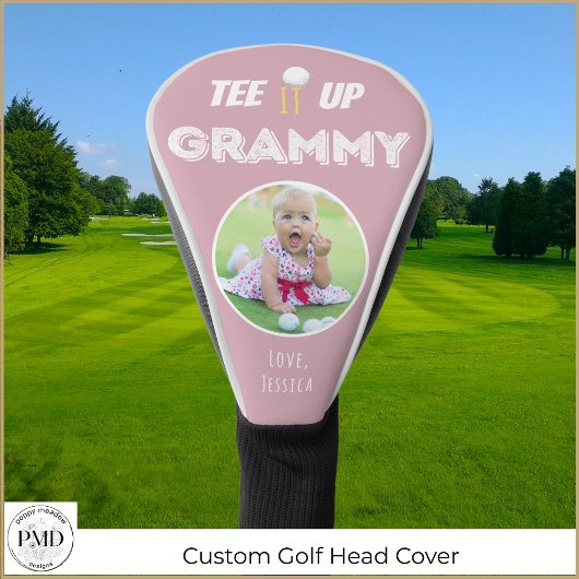 Tee It Up Grammyフォトピカスタムンク ゴルフヘッドカバー