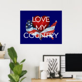 TEE Love My Country ポスター (ホームオフィス)