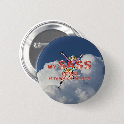 TEE My Sass Level Buttons 缶バッジ (正面&裏面)