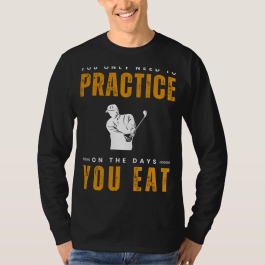 Tee Off with Laughter：ゴルフ練習用Tee - A Ho Tシャツ (正面)