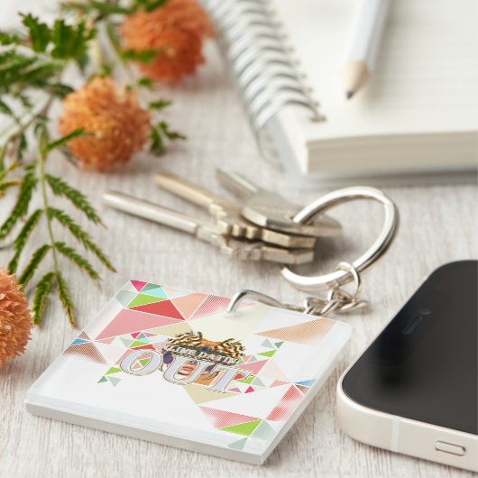 TEE Online Dating Out キーホルダー (正面右)