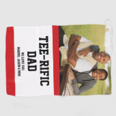 Tee-Rificパパカスタム写真 ゴルフタオル (横)