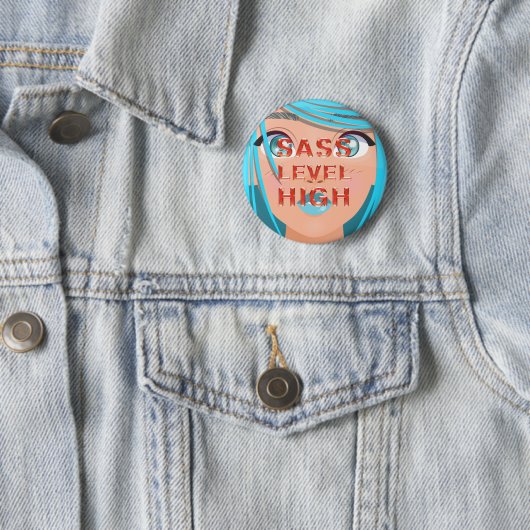 TEE Sass Level High Buttons 缶バッジ (インサイチュ)