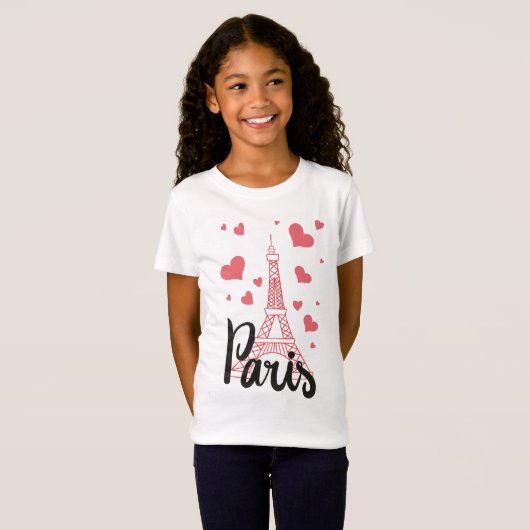 Tee Shirt Basic Fille Paris Tシャツ (正面フル)
