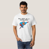 Tee-shirt blanc SUPER PAPA Tシャツ (正面フル)