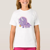 Tee Shirt Ébouriffer Fille Dinosaure Tシャツ (正面)