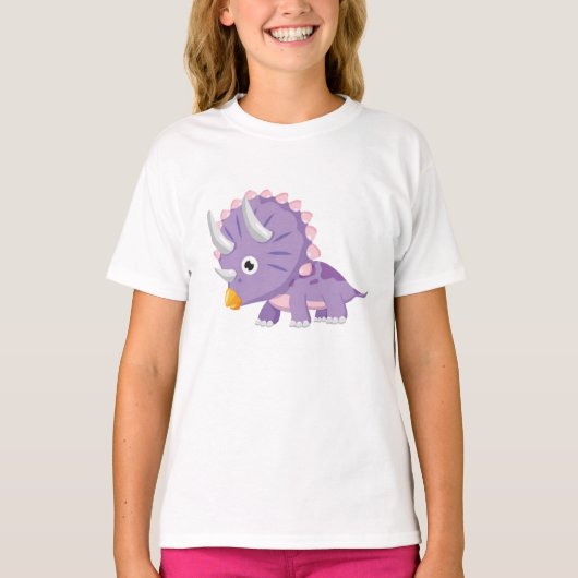Tee Shirt Ébouriffer Fille Dinosaure Tシャツ (正面)