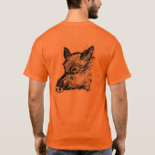tee-shirt sanglier tシャツ (裏面)