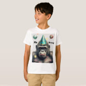 Tee Shirt with Gorilla for Boys Tシャツ (正面フル)