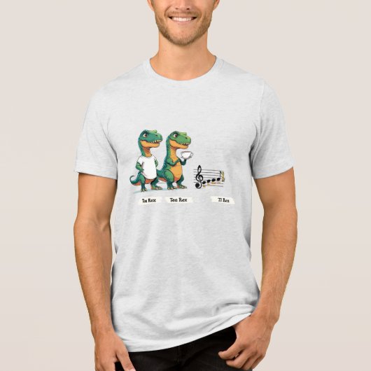 Tee, Tea, & Ti Rex トライブレンドTシャツ (正面)