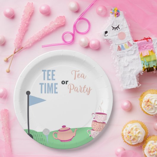 Tee TimeまたはTeaパーティー性別が紙プレートを明らかにする ペーパープレート (パーティー)