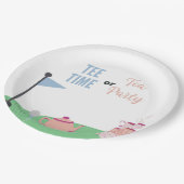 Tee TimeまたはTeaパーティー性別が紙プレートを明らかにする ペーパープレート (アングル)