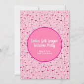 Tee Time Celebration – League Party Invite 招待状 (正面)