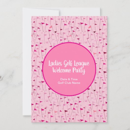 Tee Time Celebration – League Party Invite 招待状 (正面)