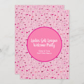 Tee Time Celebration – League Party Invite 招待状 (正面/裏面)