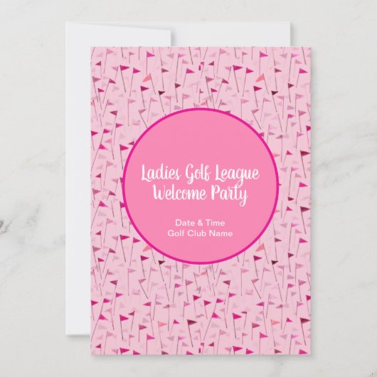 Tee Time Celebration – League Party Invite 招待状 (正面)