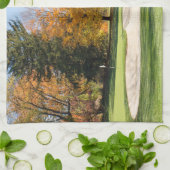 Tee Time in Autumn キッチンタオル (折り畳み)