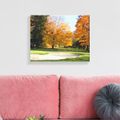 Tee Time in Autumn キャンバスプリント (インサイチュ (リビング))