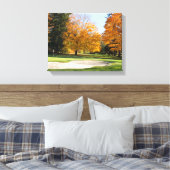 Tee Time in Autumn キャンバスプリント (インサイチュ (寝室))
