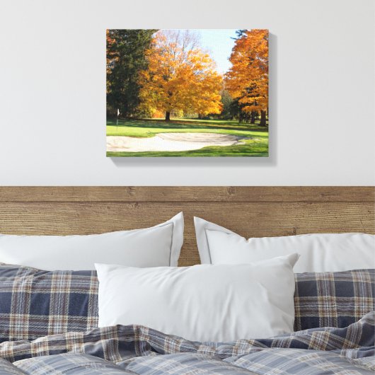 Tee Time in Autumn キャンバスプリント (インサイチュ (寝室))